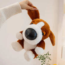 Load image into Gallery viewer, Beagle Plush Toy - Cutest Sitting Button Nose Beagle-2