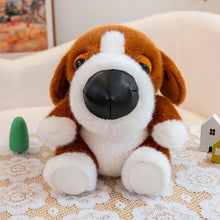 Load image into Gallery viewer, Beagle Plush Toy - Cutest Sitting Button Nose Beagle-Rottweiler-15cm-1