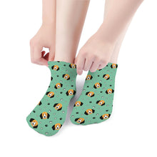 Load image into Gallery viewer, Beagle Socks - Ankle Length - Yes I Love Beagles-Accessories-Accessories,Beagle,Dog Dad Gifts,Socks-17