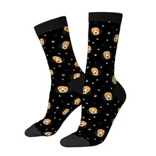 Load image into Gallery viewer, Beagle Socks - Yes I Love Beagles-Wear Accessories-Black-3 Black-One Size-1