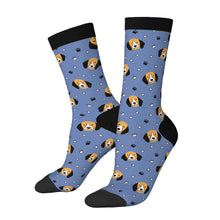 Load image into Gallery viewer, Beagle Socks - Yes I Love Beagles-Wear Accessories-Blue-3 Black-One Size-41