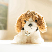 Load image into Gallery viewer, Beagle Soft Toy - Small - Silver Collar Sitting Beagle Plush Toy-2