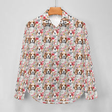 Load image into Gallery viewer, Beagles in a Blossom Wonderland Women&#39;s Shirt-7