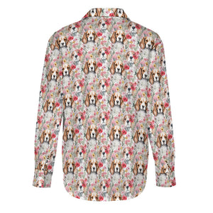Beagles in a Blossom Wonderland Women's Shirt-8