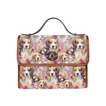 Load image into Gallery viewer, Beagles in a Whimsical Watercolor Wonderland Shoulder Bag Purse-Accessories-Accessories, Bags, Beagle, Purse-One Size-6