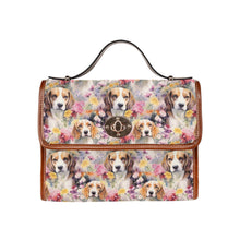 Load image into Gallery viewer, Beagles in a Whimsical Watercolor Wonderland Shoulder Bag Purse-Accessories-Accessories, Bags, Beagle, Purse-One Size-1