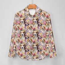 Load image into Gallery viewer, Beagles in a Whimsical Watercolor Wonderland Women&#39;s Shirt-6