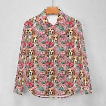 Load image into Gallery viewer, Beagles in Botanical Bliss Women&#39;s Shirt-11