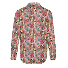 Load image into Gallery viewer, Beagles in Botanical Bliss Women&#39;s Shirt-9