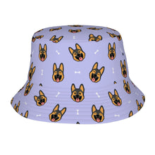 Load image into Gallery viewer, Beaming German Shepherd Love Bucket Hat-Hats &amp; Caps-Accessories,Dog Dad Gifts,Dog Mom Gifts,German Shepherd,Hats-Lavender Purple-One Size-17