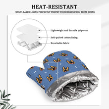 Load image into Gallery viewer, Beaming German Shepherd Love Oven Mitts and Pot Holder Set-Kitchen Decor-Accessories,Dog Mom Gifts,German Shepherd-11