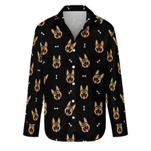 Load image into Gallery viewer, Beaming German Shepherd Love Women's Shirt-S-Black5-24