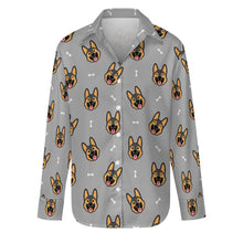 Load image into Gallery viewer, Beaming German Shepherd Love Women's Shirt-S-DarkGray-18