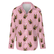 Load image into Gallery viewer, Beaming German Shepherd Love Women's Shirt-S-Pink-1