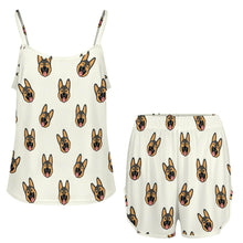 Load image into Gallery viewer, Beaming German Shepherd Women's Cami and Shorts Pajama Set-10