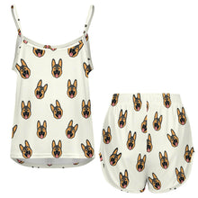 Load image into Gallery viewer, Beaming German Shepherd Women's Cami and Shorts Pajama Set-11