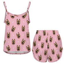 Load image into Gallery viewer, Beaming German Shepherd Women's Cami and Shorts Pajama Set-15