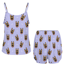 Load image into Gallery viewer, Beaming German Shepherd Women's Cami and Shorts Pajama Set-6