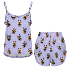 Load image into Gallery viewer, Beaming German Shepherd Women's Cami and Shorts Pajama Set-7