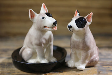 Beautiful Bull Terrier Love Salt and Pepper Shakers - Series 1-Home Decor-Bull Terrier, Dogs, Home Decor, Salt and Pepper Shakers-2