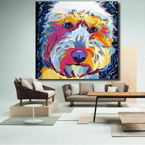 Beautiful Goldendoodle Love Canvas Print Poster-Home Decor-Dogs, Goldendoodle, Home Decor, Poster, Toy Poodle-7