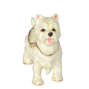 Beautiful West Highland Terrier Love Small Jewellery BoxDog Themed Jewellery