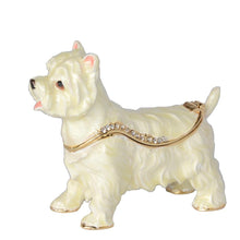 Load image into Gallery viewer, Beautiful West Highland Terrier Love Small Jewellery BoxDog Themed Jewellery