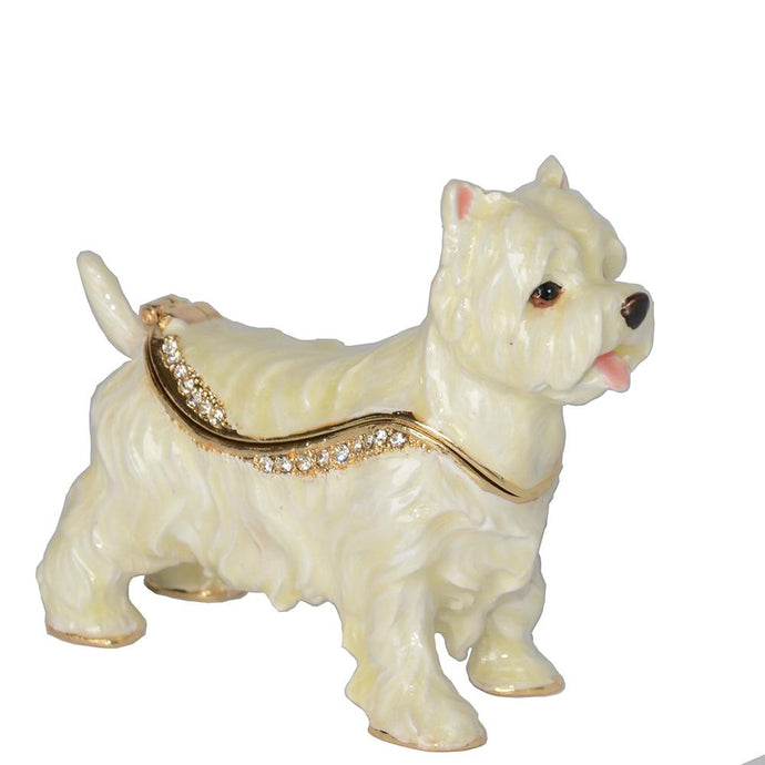 Beautiful West Highland Terrier Love Small Jewellery BoxDog Themed Jewellery