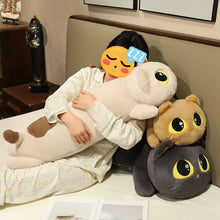 Load image into Gallery viewer, Beige and Brown Giant Cat Plush Toy - Big Eyes and Orange Inner Ears-Stuffed Animals-Cat Memorial Gifts,Stuffed Animal-3