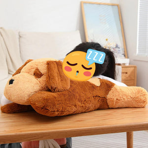 Belly Flop Basset Hound Love Huggable Stuffed Animal Plush Toys (Medium and Large Size)-Stuffed Animals-Basset Hound, Home Decor, Stuffed Animal-5