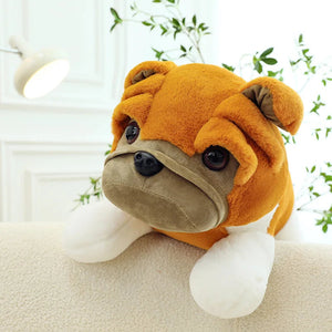 Belly Flop English Bulldog Stuffed Animal Plush Toys-English Bulldog, Stuffed Animal-8