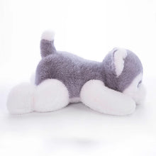 Load image into Gallery viewer, Belly Flop Grey and Black Husky Stuffed Animal Plush Toys-Stuffed Animals-Siberian Husky-4
