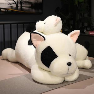 Belly Flop Moo Moo Pit Bull Large Stuffed Plush Pillow-Stuffed Animals-Pillows, Pit Bull, Stuffed Animal-White-90cm-5