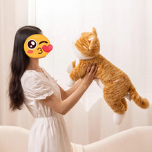 Load image into Gallery viewer, Belly Flop Orange and White Tabby Cat Stuffed Animal Plush Toy-Cats-Cat Memorial Gifts,Orange and White Cat,Stuffed Animal,Tabby Cat-3