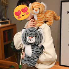 Load image into Gallery viewer, Standing Tabby Grey and White Cat Plush Toy - Little Tiger Kitten-Stuffed Animals-Cat Memorial Gifts,Cats,Grey and White Cat,Stuffed Animal,Tabby Cat-3