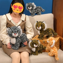 Load image into Gallery viewer, Standing Tabby Brown and White Cat Plush Toy - Little Tiger Kitten-Stuffed Animals-Cat Memorial Gifts,Cats,Stuffed Animal,Tabby Cat-8
