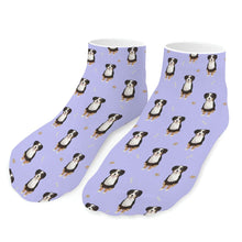 Load image into Gallery viewer, Bernese Dog Socks - Ankle Length - Yes I Love Bernese Mountain Dog-Accessories-Accessories,Bernese Mountain Dog,Dog Dad Gifts,Socks-Lavender-One size-16