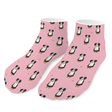Load image into Gallery viewer, Bernese Dog Socks - Ankle Length - Yes I Love Bernese Mountain Dog-Accessories-Accessories,Bernese Mountain Dog,Dog Dad Gifts,Socks-Pink-One size-6