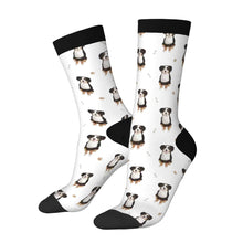 Load image into Gallery viewer, Bernese Socks - Yes I Love Bernese Mountain Dog-Wear Accessories-White-3 Black-One Size-41