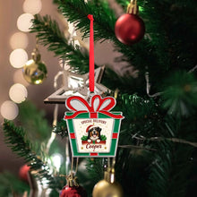Load image into Gallery viewer, Bernese Mountain Dog Christmas Ornament - Gift Box Design - Personalized with Name-Christmas Ornament-Bernese Mountain Dog,Christmas,Personalize Artwork-4