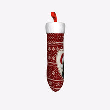 Load image into Gallery viewer, Bernese Mountain Dog Christmas Stocking – Heart Knit Portrait – Personalize with Photo and Name-Christmas Ornament-Bernese Mountain Dog,Christmas,Christmas Stocking,Personalize Artwork-7