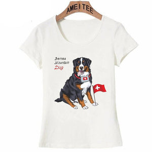Bernese Mountain Dog Love Womens T ShirtApparel