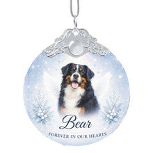 Load image into Gallery viewer, Bernese Mountain Dog Ornament - Angel Dog Memorial Design - Personalized with Photo and Name-Christmas Ornament-Bernese Mountain Dog,Christmas,Christmas Ornament,Personalize Artwork-3