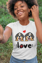 Load image into Gallery viewer, My Bernese My Biggest Love Women&#39;s Cotton T-Shirt - 4 Colors-Apparel-Apparel, Bernese Mountain Dog, Shirt, T Shirt-6