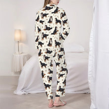 Load image into Gallery viewer, Bernese Pajamas for Women - XL Available - Yes I Love Bernese Mountain Dogs-Pajamas-Apparel,Boxer,Dog Mom Gifts,Pajamas-4