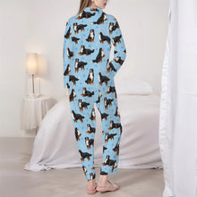 Load image into Gallery viewer, Bernese Pajamas for Women - XL Available - Yes I Love Bernese Mountain Dogs-Pajamas-Apparel,Boxer,Dog Mom Gifts,Pajamas-6