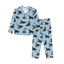 Load image into Gallery viewer, Bernese Pajamas for Women - XL Available - Yes I Love Bernese Mountain Dogs-Pajamas-Apparel,Boxer,Dog Mom Gifts,Pajamas-7