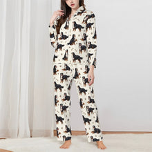 Load image into Gallery viewer, Bernese Pajamas for Women - XL Available - Yes I Love Bernese Mountain Dogs-Pajamas-Apparel,Boxer,Dog Mom Gifts,Pajamas-White-XS-3