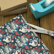 Load image into Gallery viewer, Berry and Bloom Husky Christmas Gift Wrapping Paper - 2 Rolls-Christmas Ornament-Christmas,Siberian Husky,Wrapping Paper-4