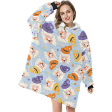 Load image into Gallery viewer, Bewitched Poodle Love Blanket Hoodie for Women - 4 Colors-Blanket-Blanket Hoodie, Blankets, Poodle-5